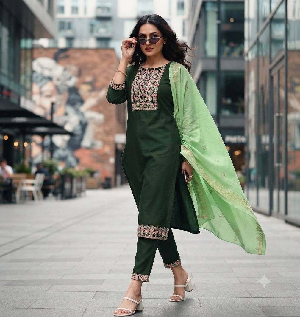 KHUSHBOO BY Fashid Wholesale Stylish Beautiful Colourful Vetican Silk Dresses At Wholesale Price
